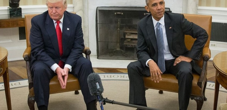 Trump Obama çiftini “maymuna” benzetti